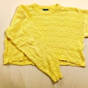 Vintage Yellow crop sweater